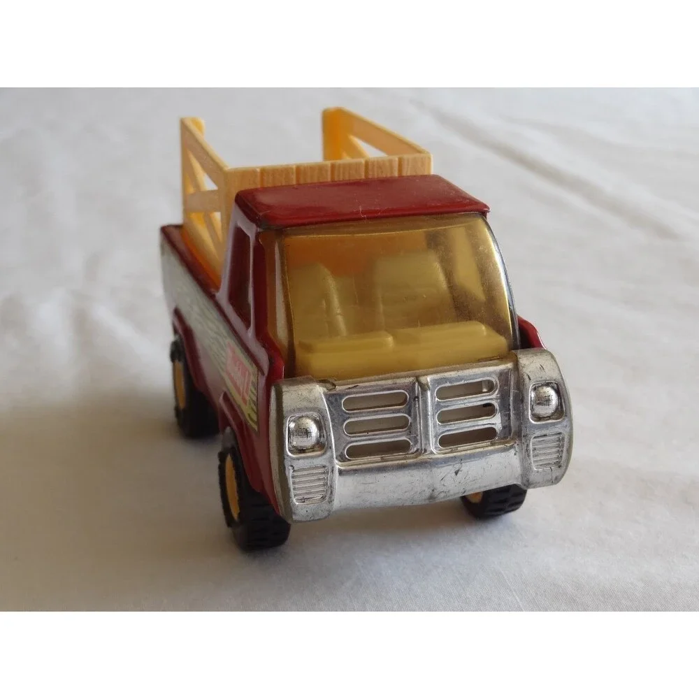 Vtg Buddy L Pressed Steel Plastic Farm Pickup Truck Delivery Country Japan 4.75